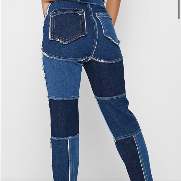 Patchwork Denim Jeans Women’s Size US 8 - Picture 3 of 6